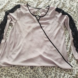 Charlotte Russe Mock Wrap Blouse